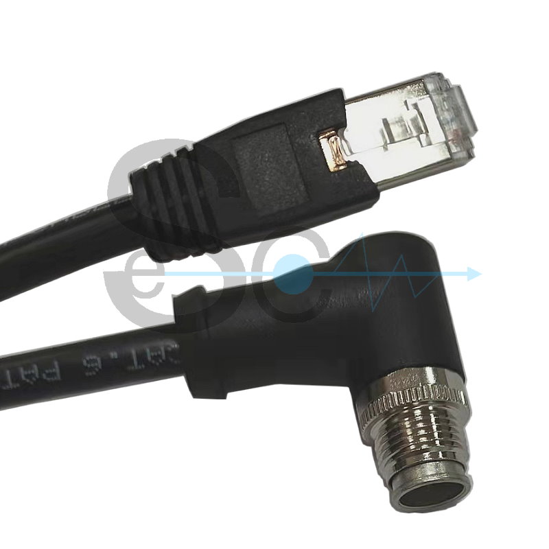 Câble télephone RJ11 (6P2C) - RJ45 (8P2C), noir, 2 m - SECOMP France